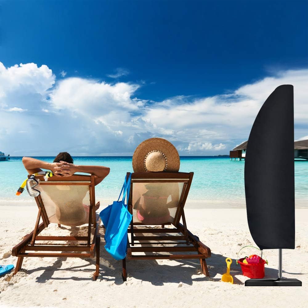 Detalle 2 de Parasol Cover for Cantilever Umbrellas: Waterproof, Windproof, Heavy Duty 210D Oxford Fabric (XL Size)