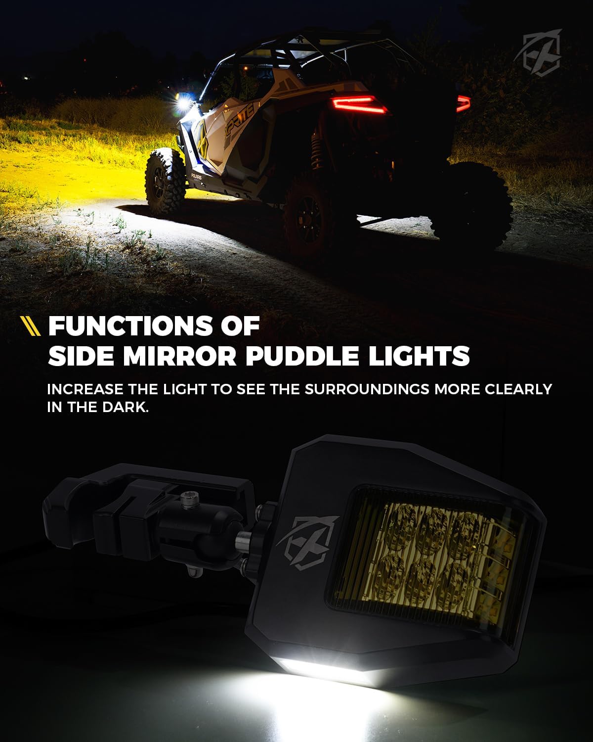 Thumbnail 1 de Xprite UTV Side Mirrors 1.75-2 in 🚙
