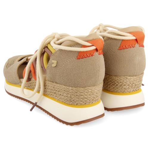 Thumbnail 2 de IONA Sneakers beige tipo espadrille con cuña