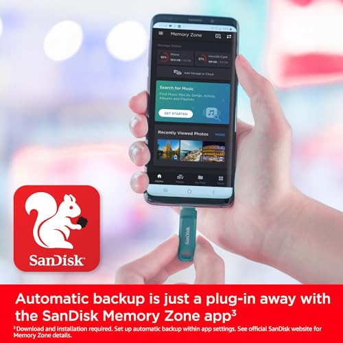 Detalle 2 de SanDisk Ultra Dual Drive Go USB‑C 256 GB – Android Speicher mit Schlüsselanhänger