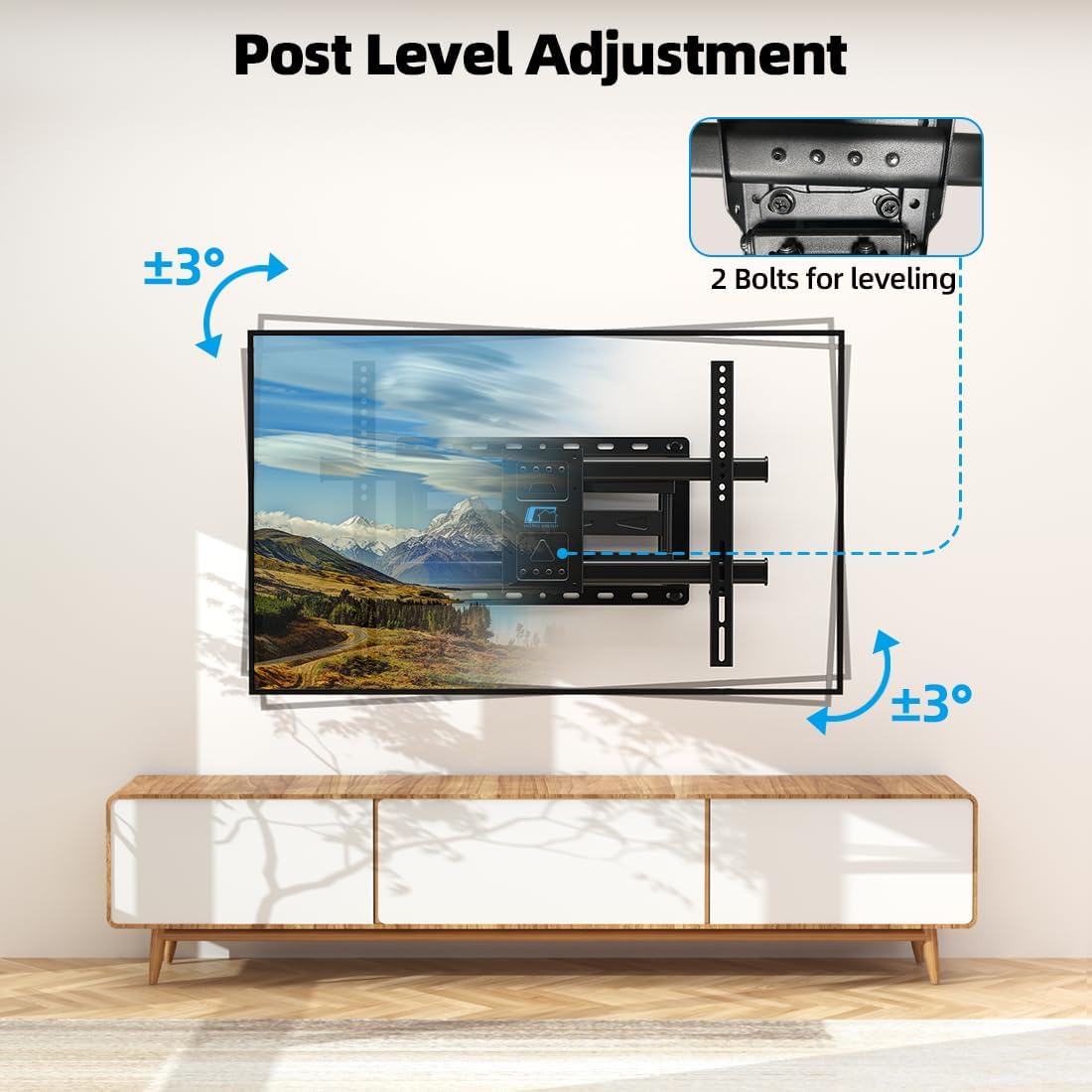 Thumbnail 6 de HOME VISION Full Motion TV Wall Mount 132 lbs