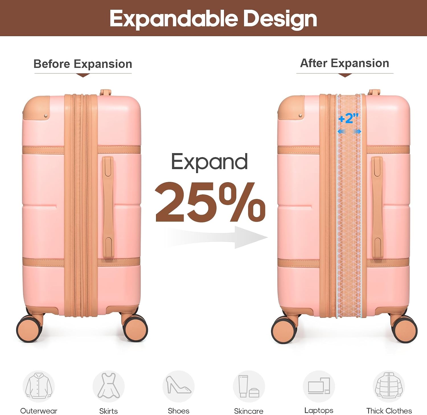 Thumbnail 1 de Carry-On Luggage Set 20-Inch