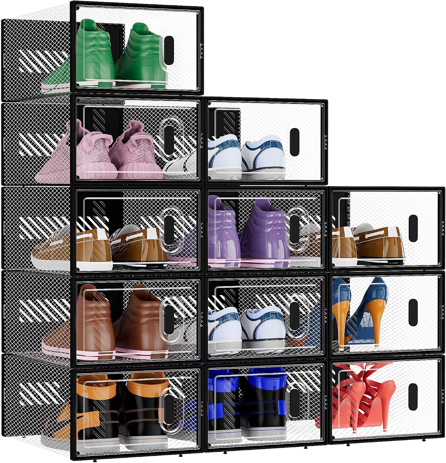 BALEINE 12-Pack Shoe Storage Boxes ⚙