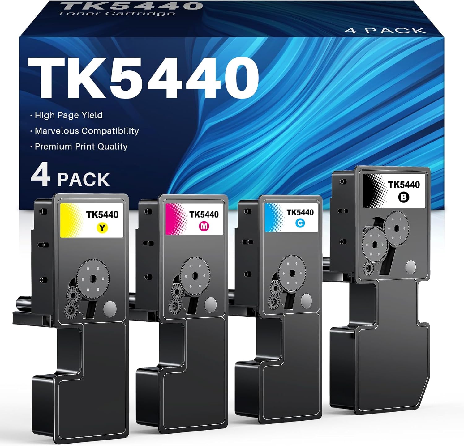 INK4U TK5440 Toner Compatibili per Kyocera TK-5440 4 Colori – 2.400–2.800 pagine