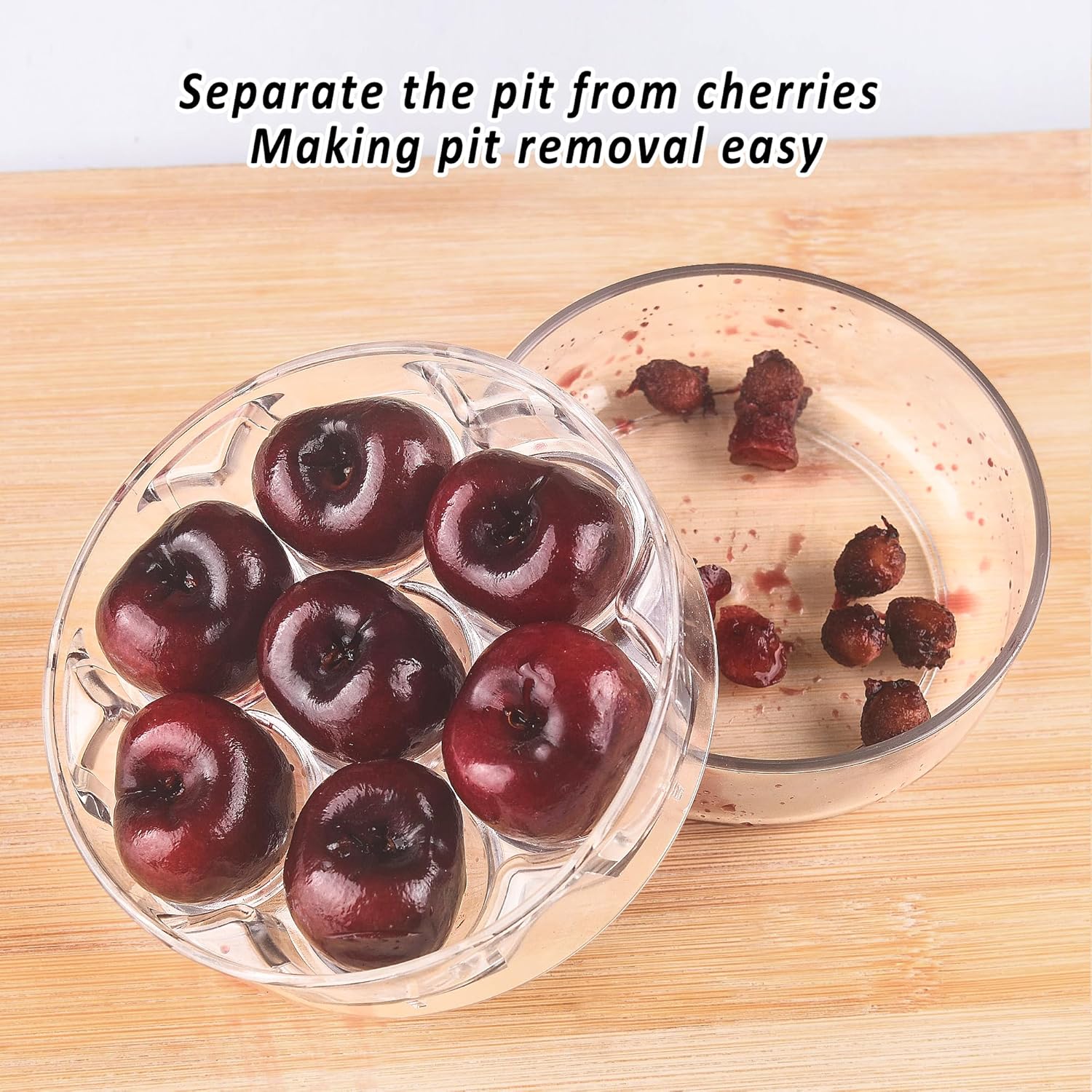 Detalle 2 de UCMORX Cherry Pitter Multi 7-IN-1: Stainless Steel, 7-Cherry Inline Pitting Tool