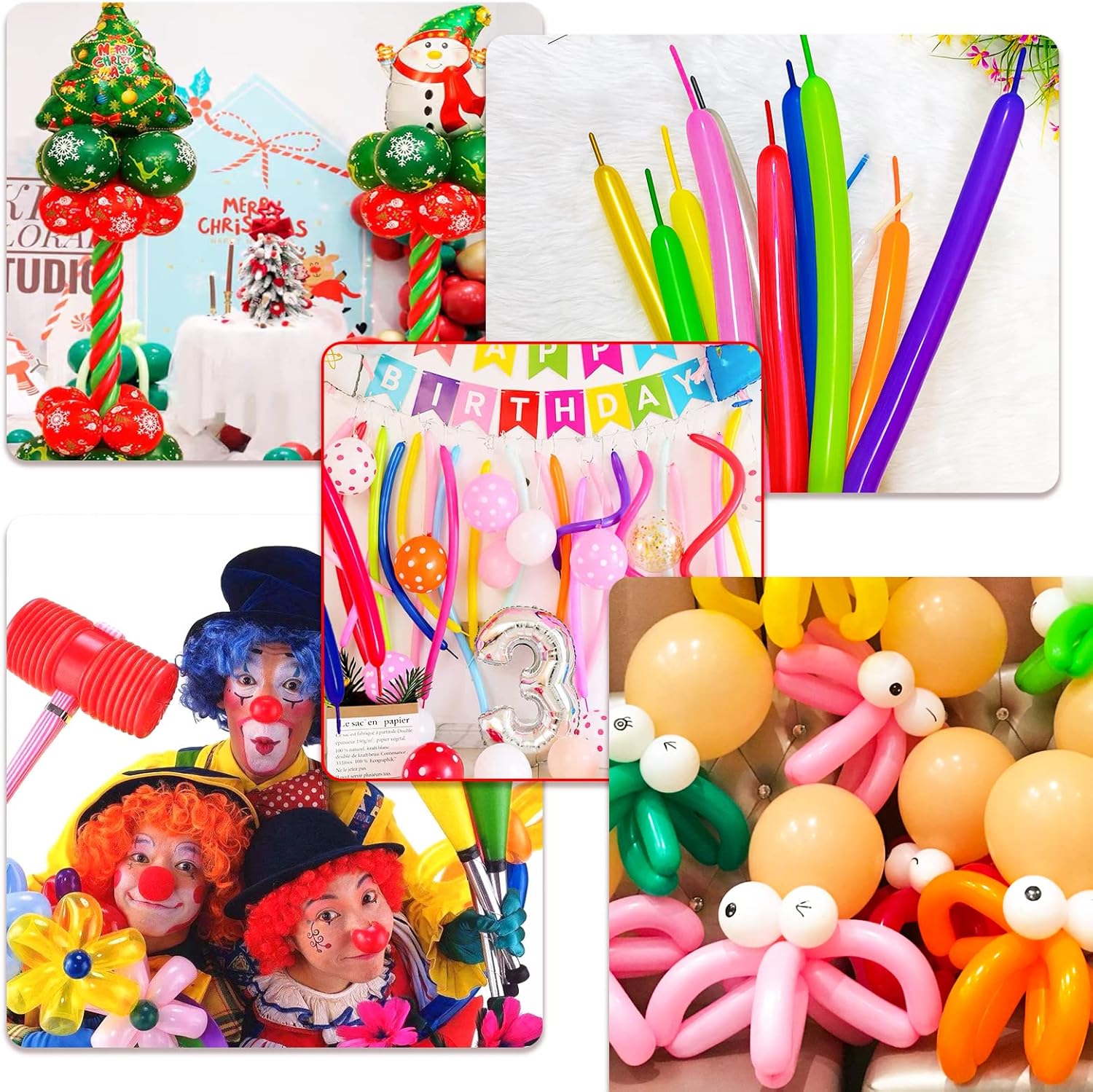 Thumbnail 6 de Clear 260 Balloons 100Pcs – Long Skinny Modelling Latex Balloons for Beginners