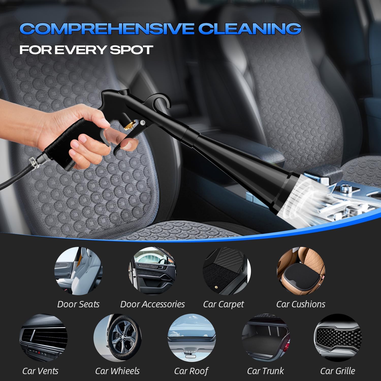 Detalle 2 de BRNMLD Detailing Car Cleaning Gun Interior Dryer Air Blow Gun