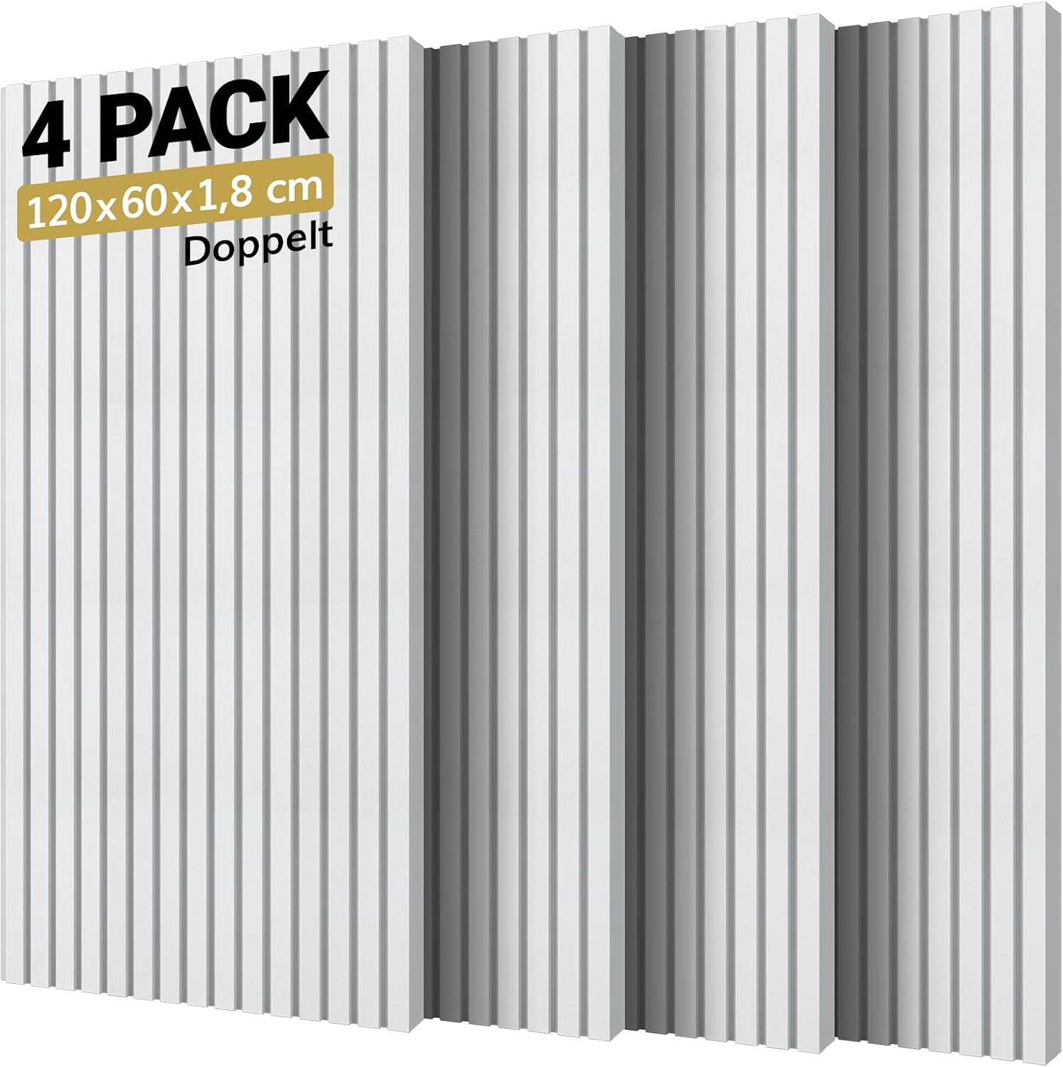 TONOR Akustikpaneele 4er Pack 120x60 cm