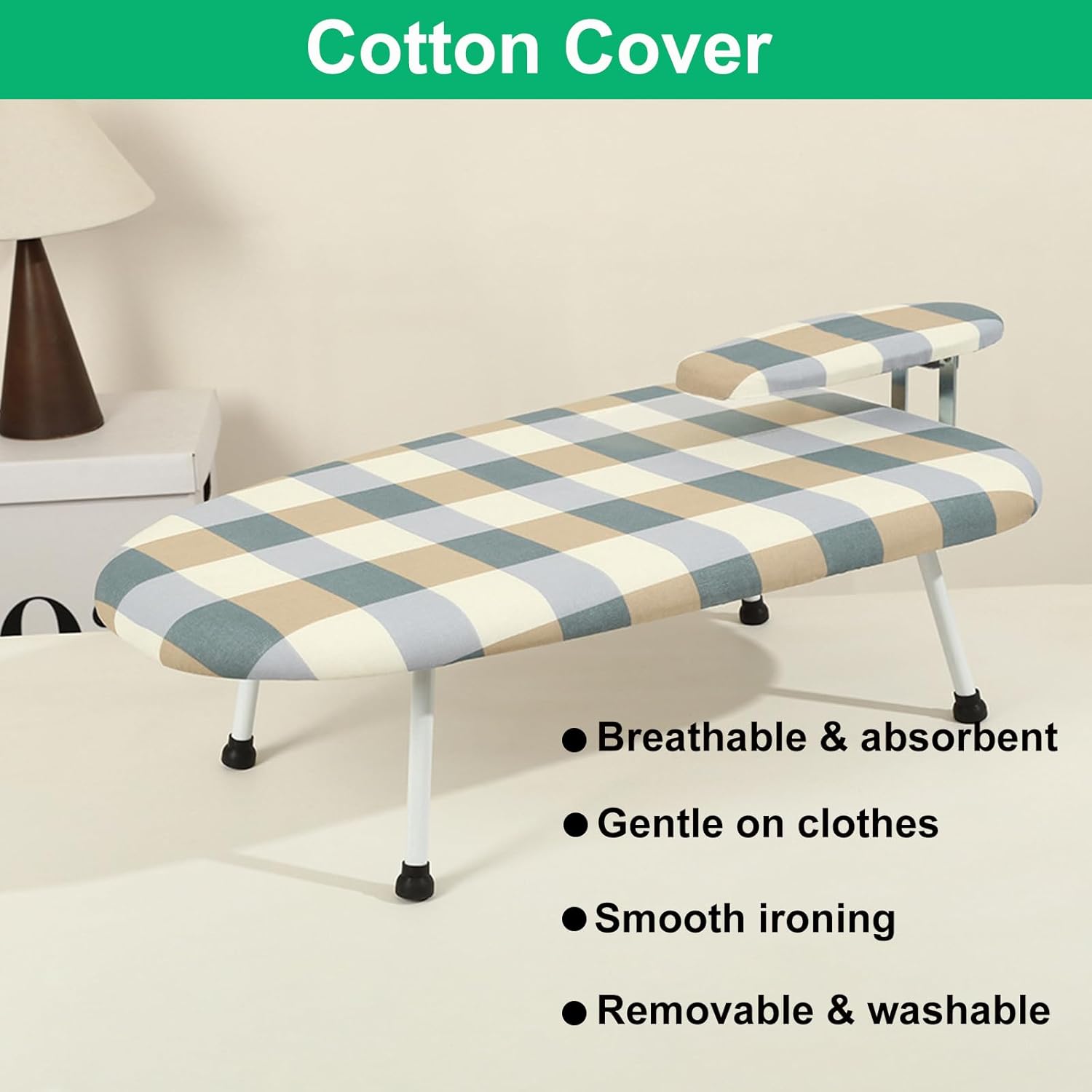 Thumbnail 3 de BeGrit Tabletop Ironing Board Compact Iron Table with Removable Sleeve Board and Built-In Iron Rest