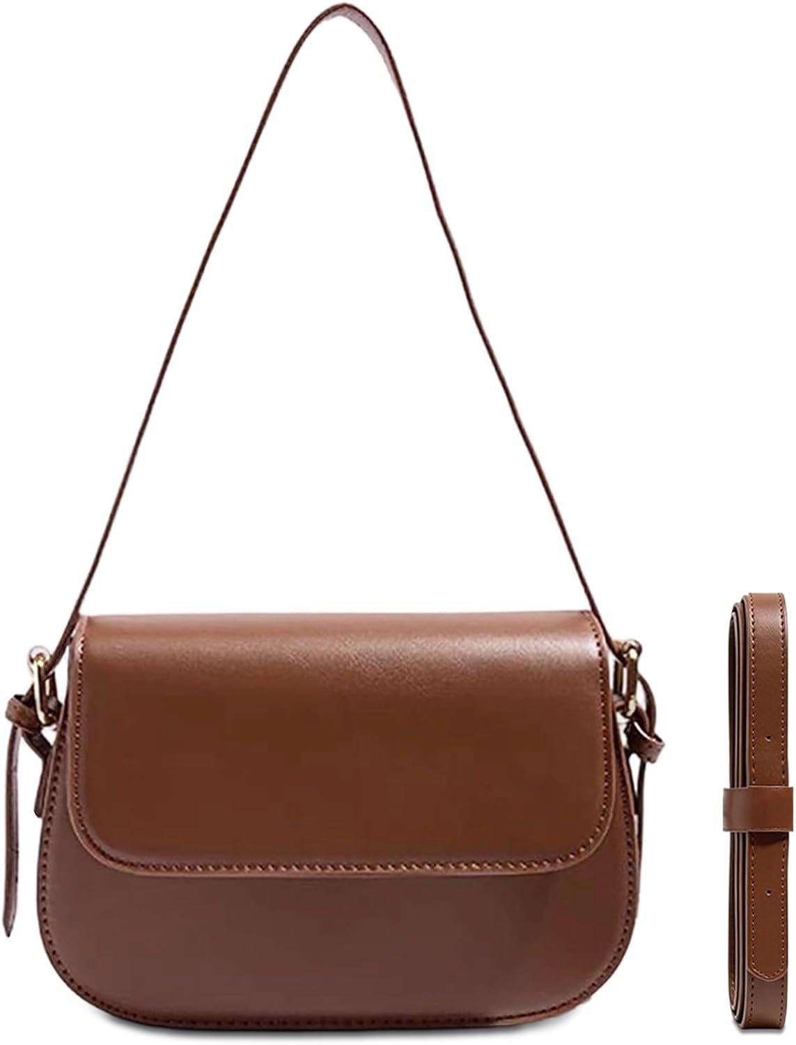 Detalle de Mabecol Borsa Donna Tracolla Elegante in Pelle Sintetica: 2 in 1, praticità e stile