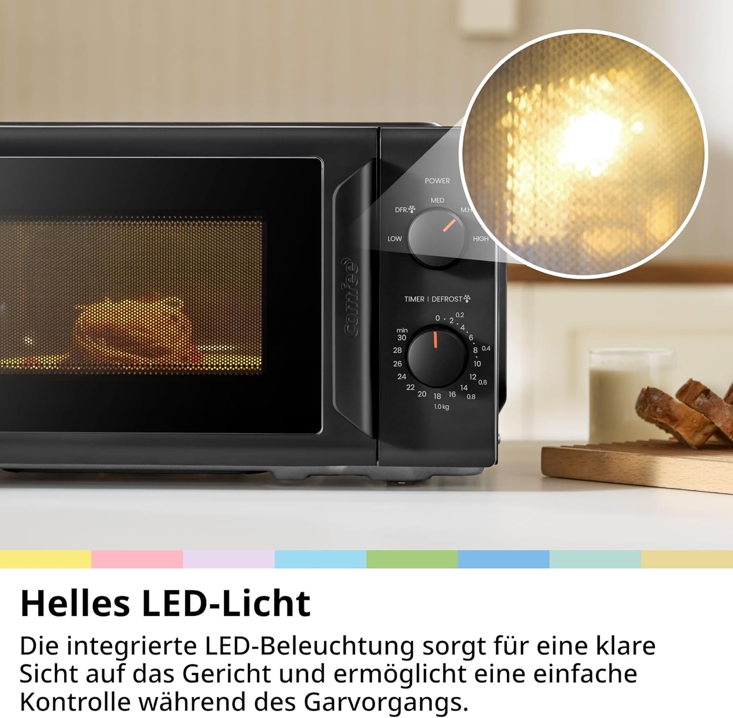 Thumbnail 5 de Comfee CMO-MP012ND(BK) Mikrowelle 20L 🍲