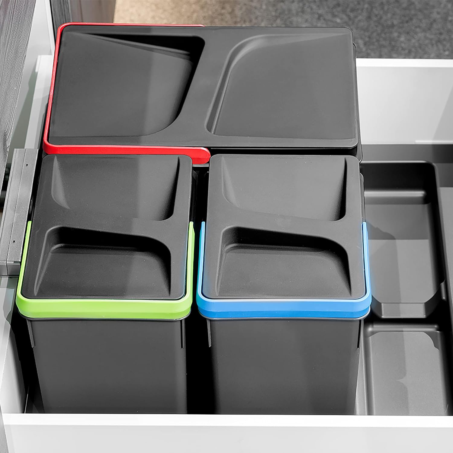 Thumbnail 2 de EMUCA Recycle: Contenedores de Cocina para Cajón 26.6 L🗑