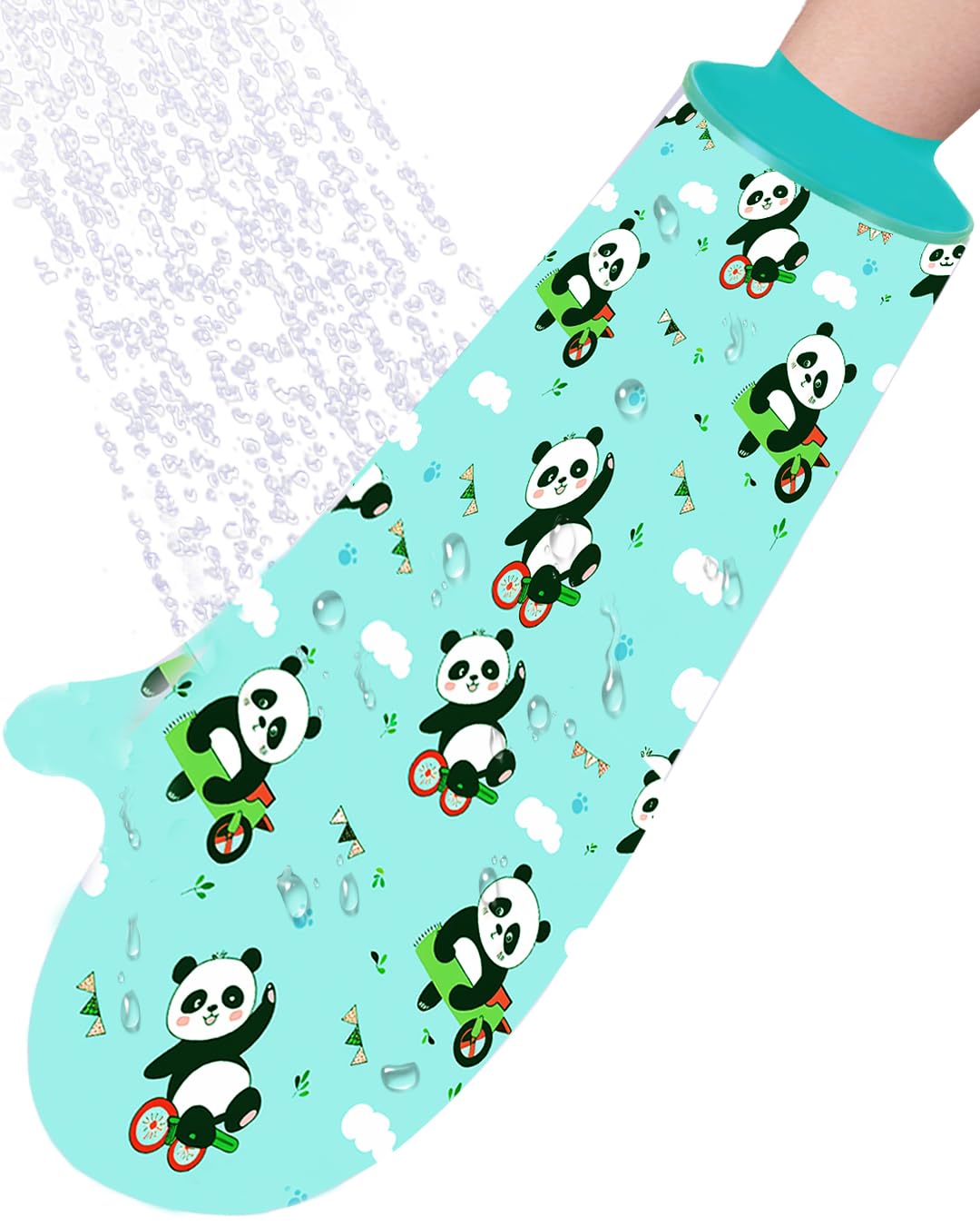 Detalle 1 de EuyiHlybt Arm cast cover kids, waterdichte gipsbeschermer met pandamotief