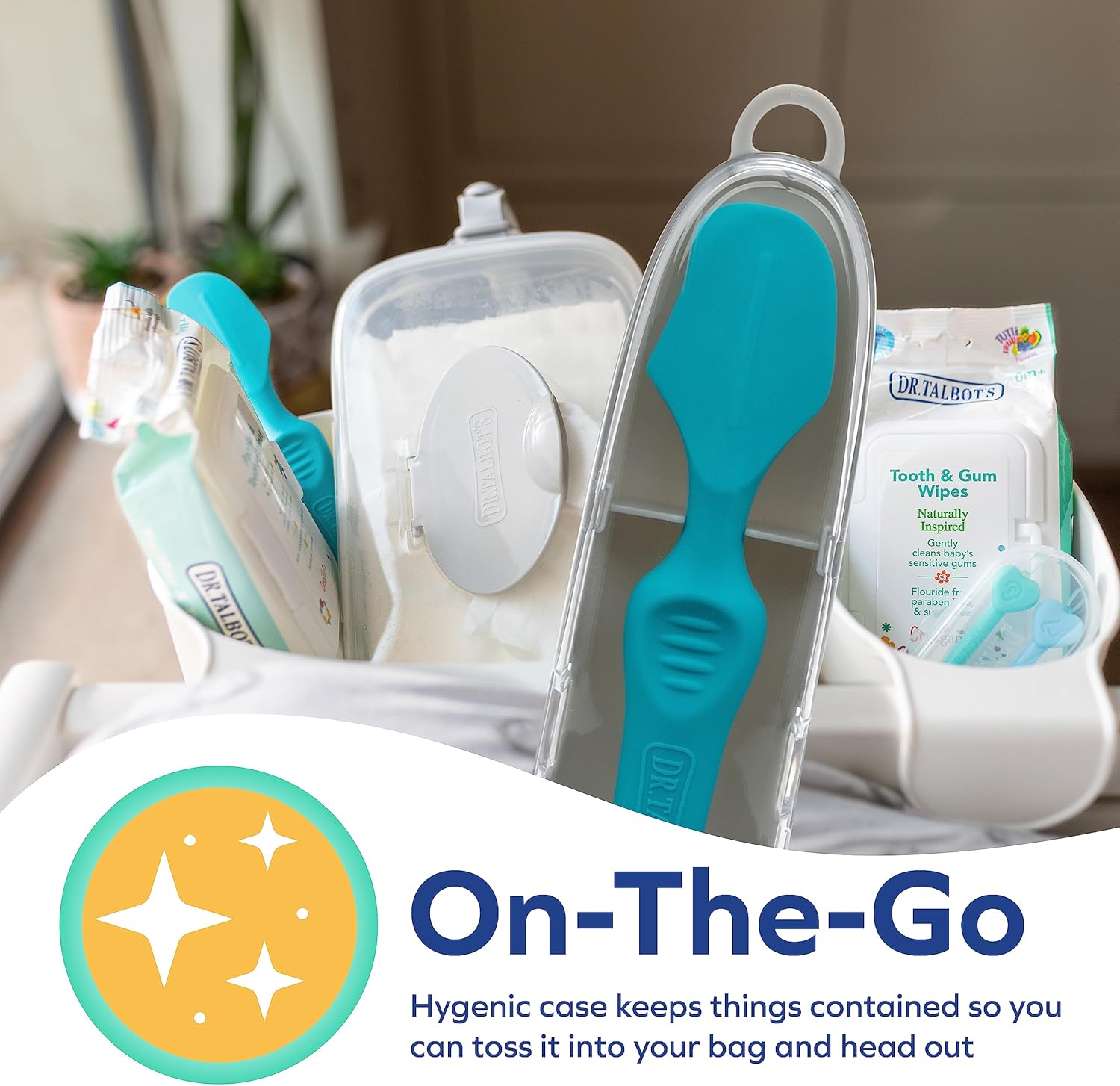 Detalle de Dr. Talbot's Nappy Cream Applicator – Diaper Rash Cream Spatula with Travel Case