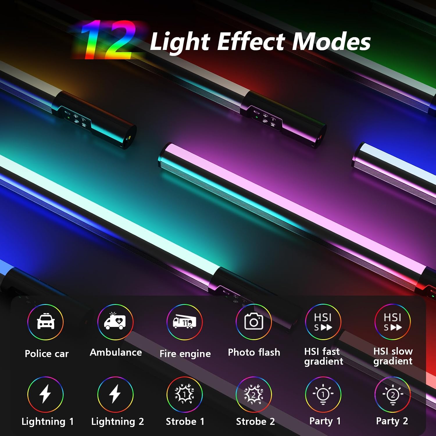 Detalle de Heysliy Photography Light Wand RGB 1000 lm