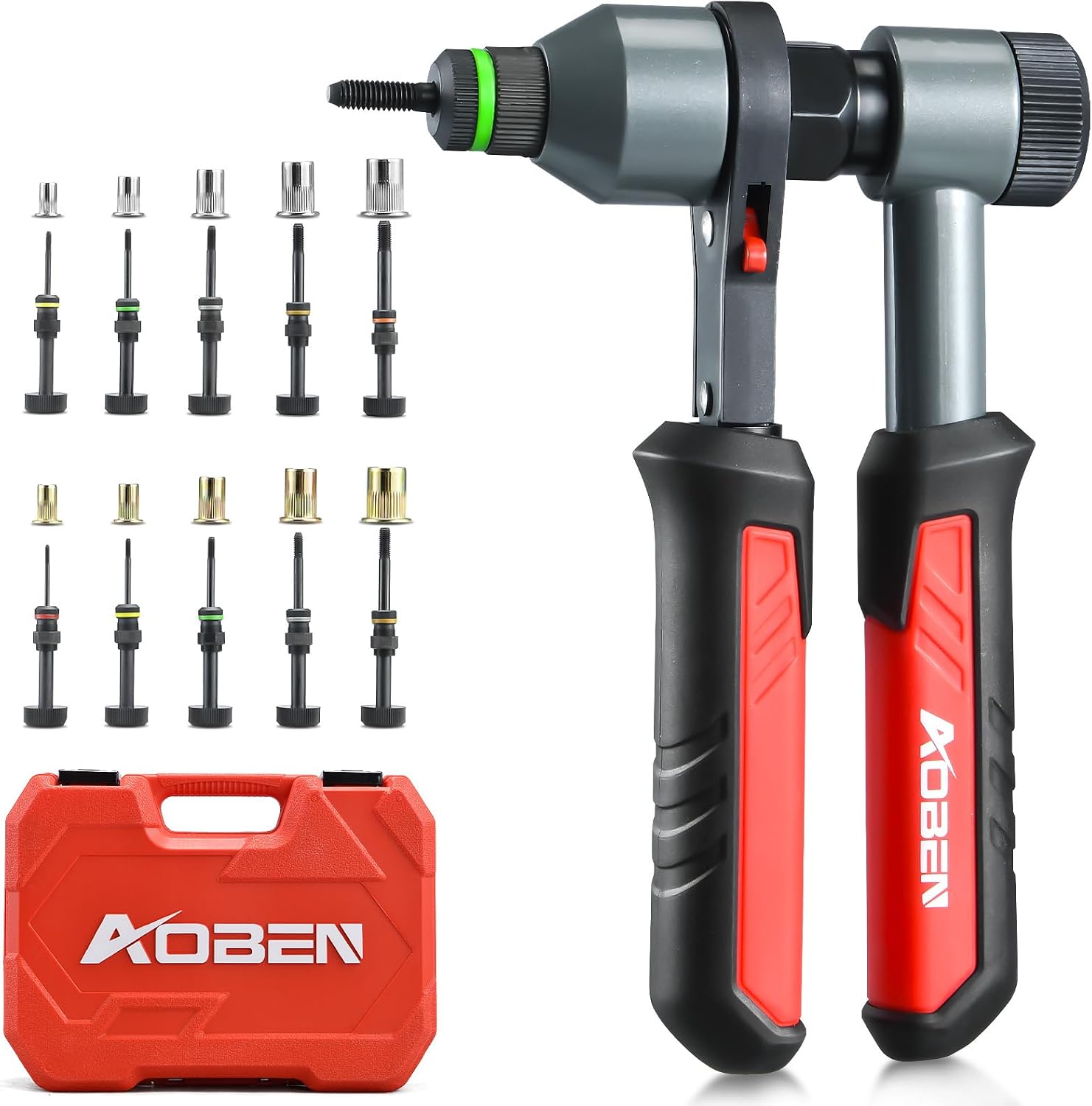 Detalle de AOBEN Rivet Nut Tool Kit, 10 Mandrels