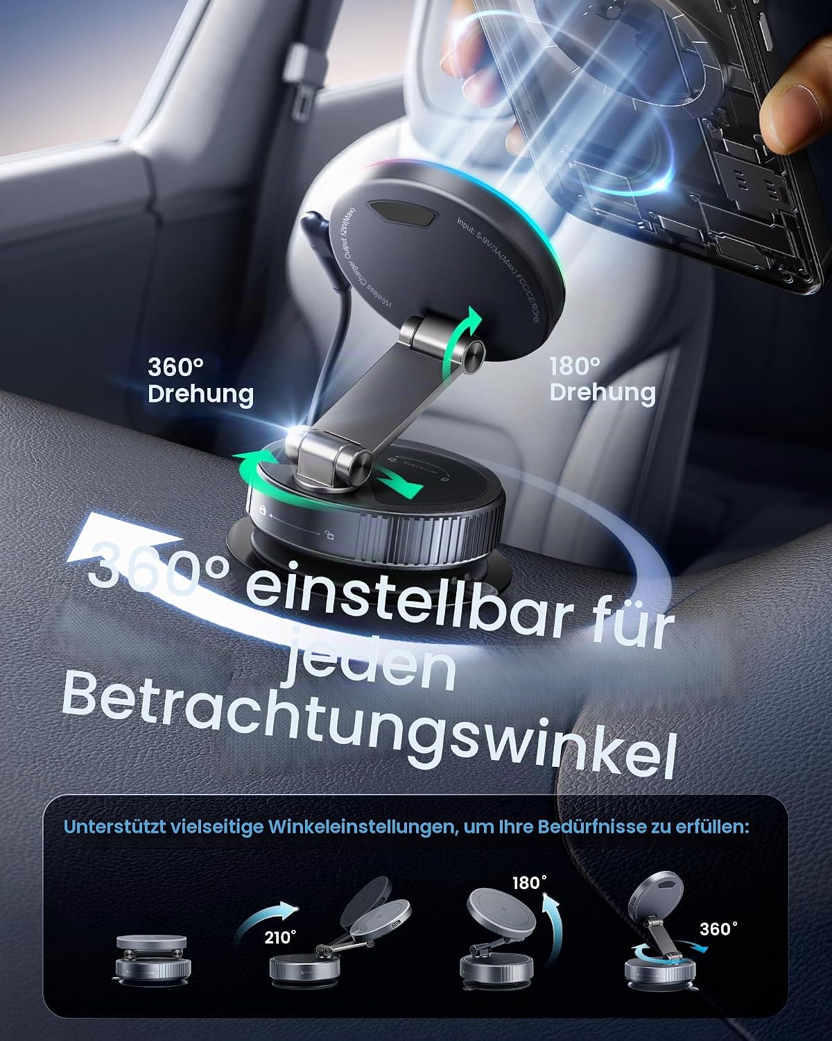 Thumbnail 5 de MagSafe KFZ Halterung mit 15 W Ladefunktion