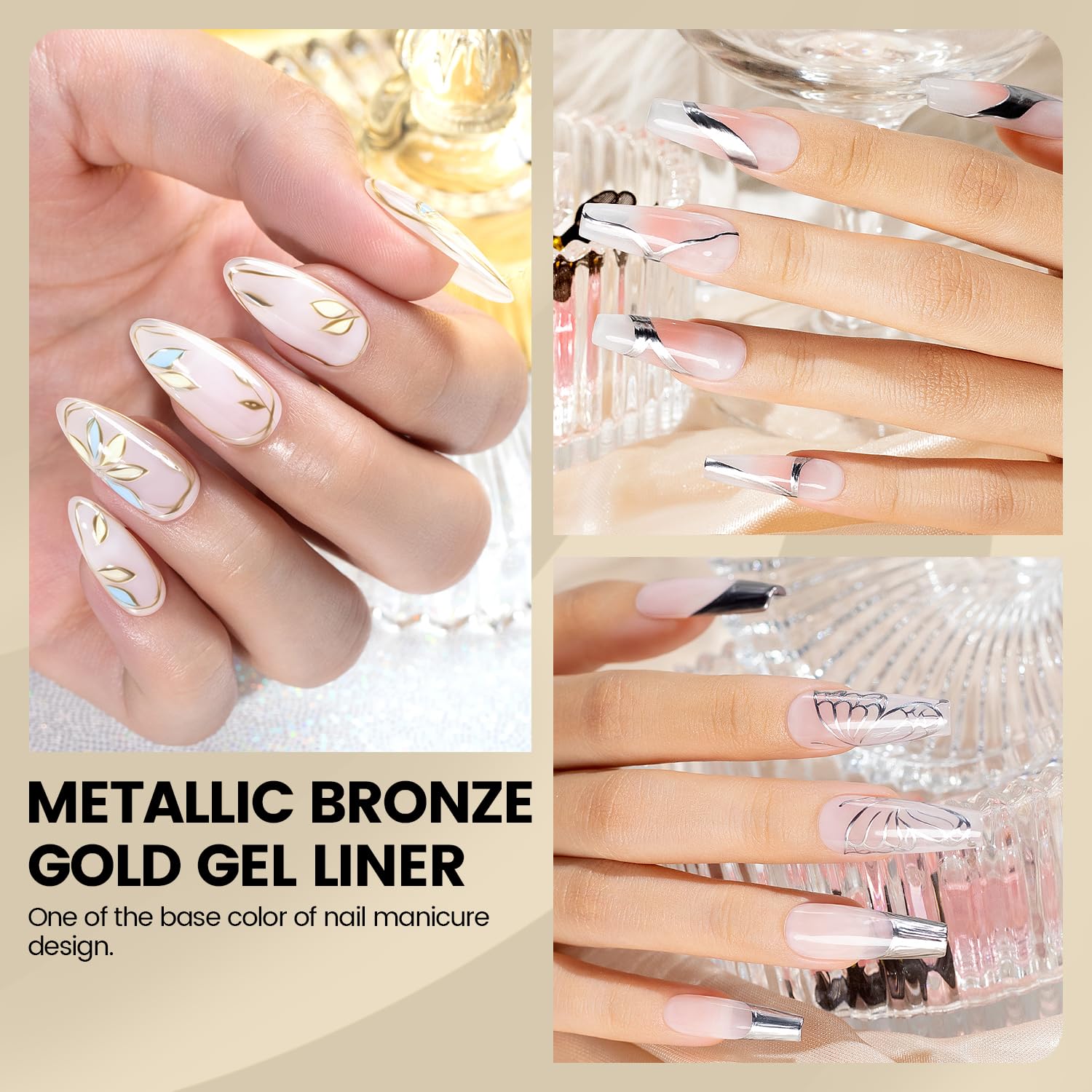 Detalle 2 de RARJSM Metallic Gel Liner 8ml nail polish ๐