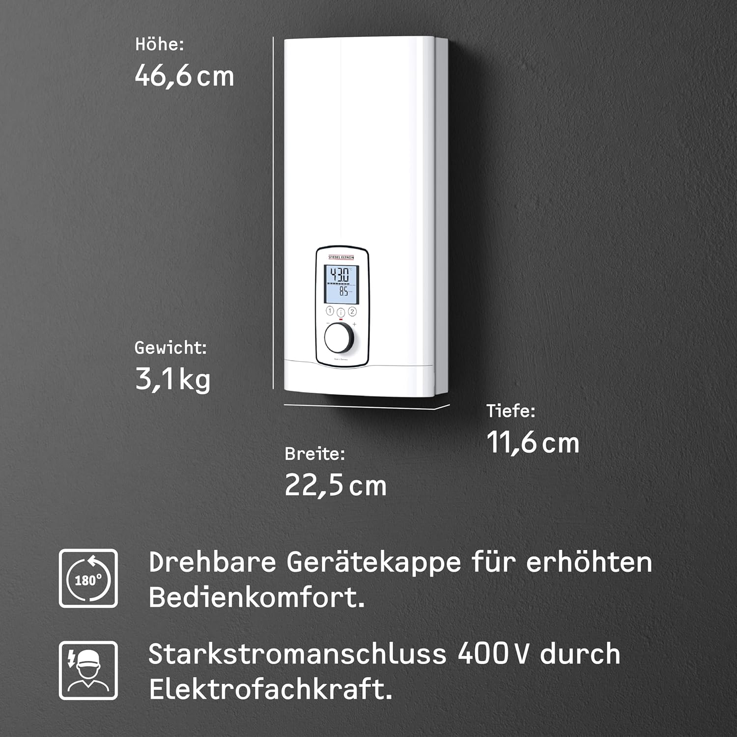 Thumbnail 4 de Stiebel Eltron DHE 18/21/24 kW Durchlauferhitzer