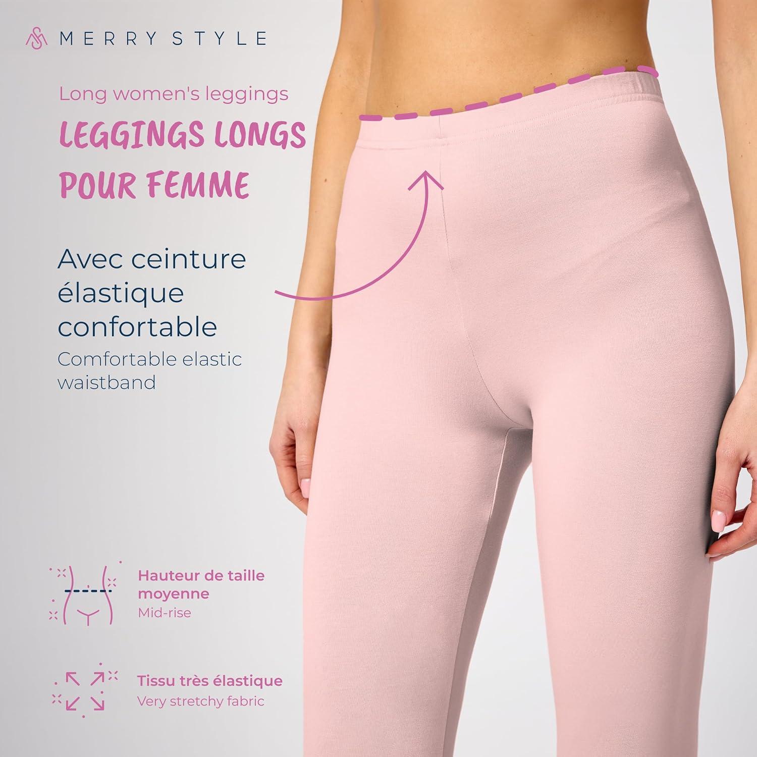 Thumbnail 2 de Merry Style Legging Long Tenue Sport Femme MS10-143 : confortable et facile à porter