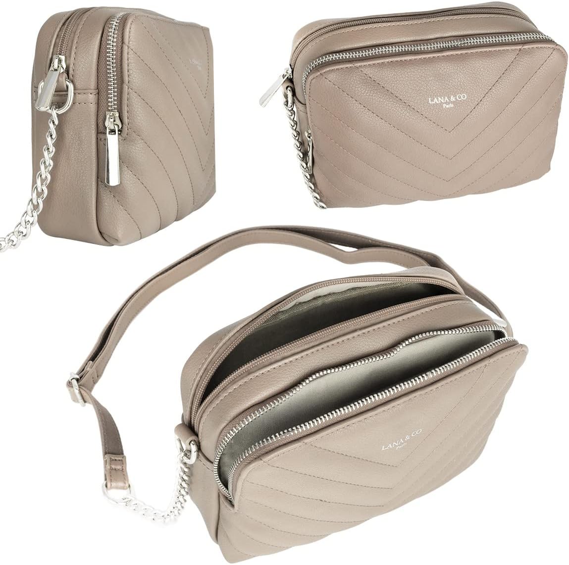 Thumbnail 4 de CRAZYCHIC Bolso bandolera acolchada 21x16x7 cm
