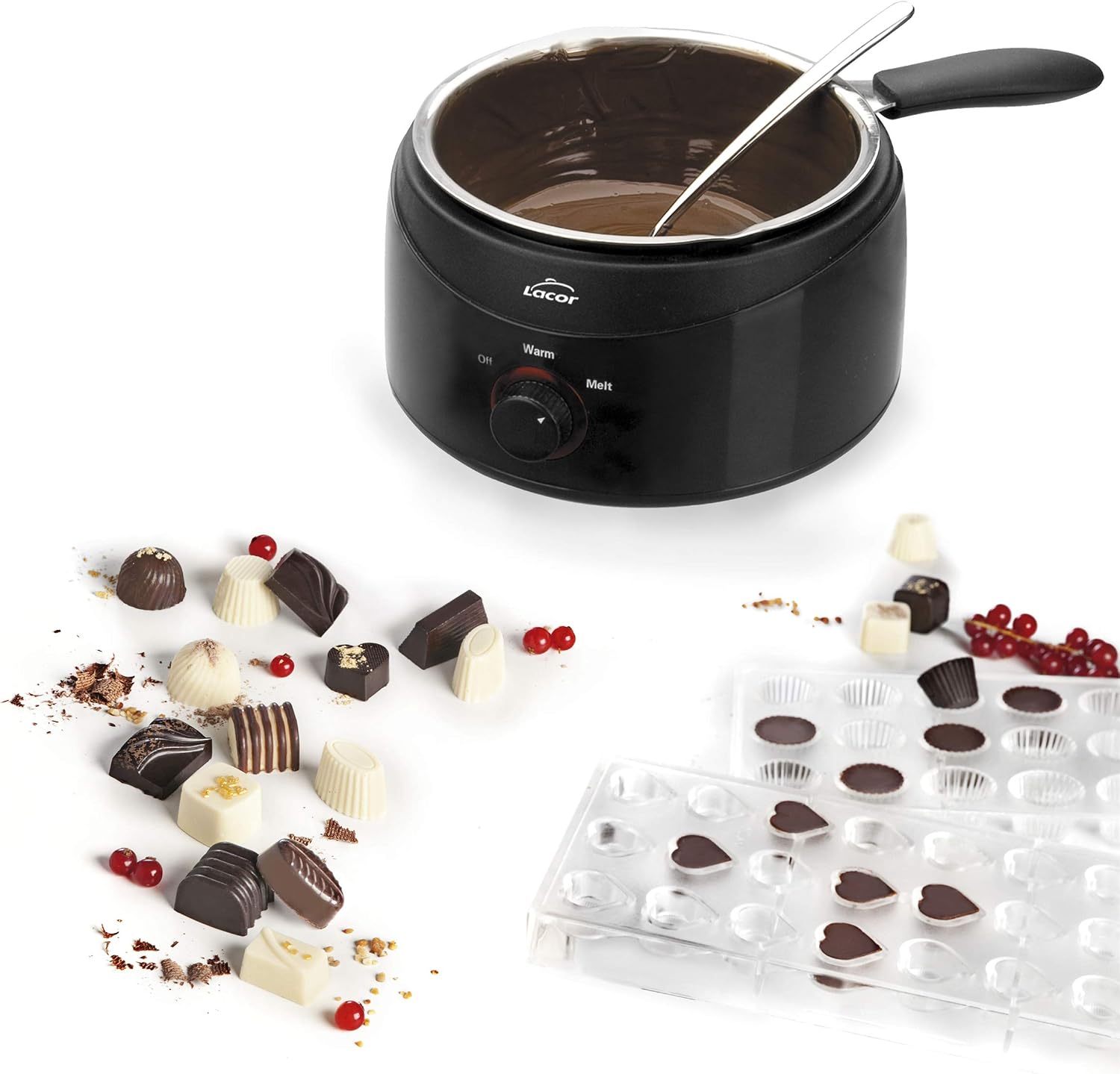 Detalle de Lacor BAIN Marie – garnek do czekolady 1 l, 50 W, stal nierdzewna