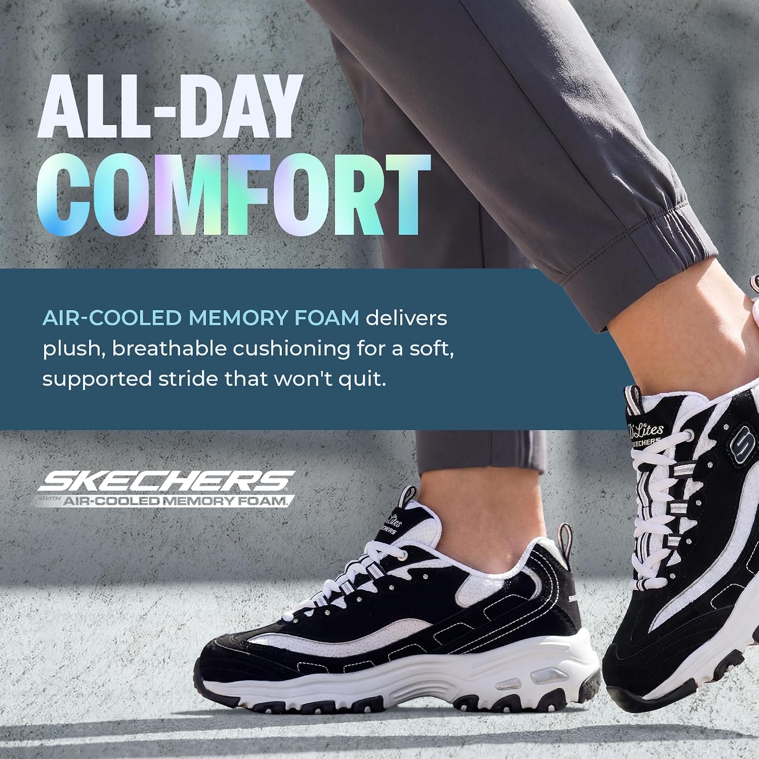 Detalle 2 de Skechers D'Lites Biggest Fan 38 Mujer