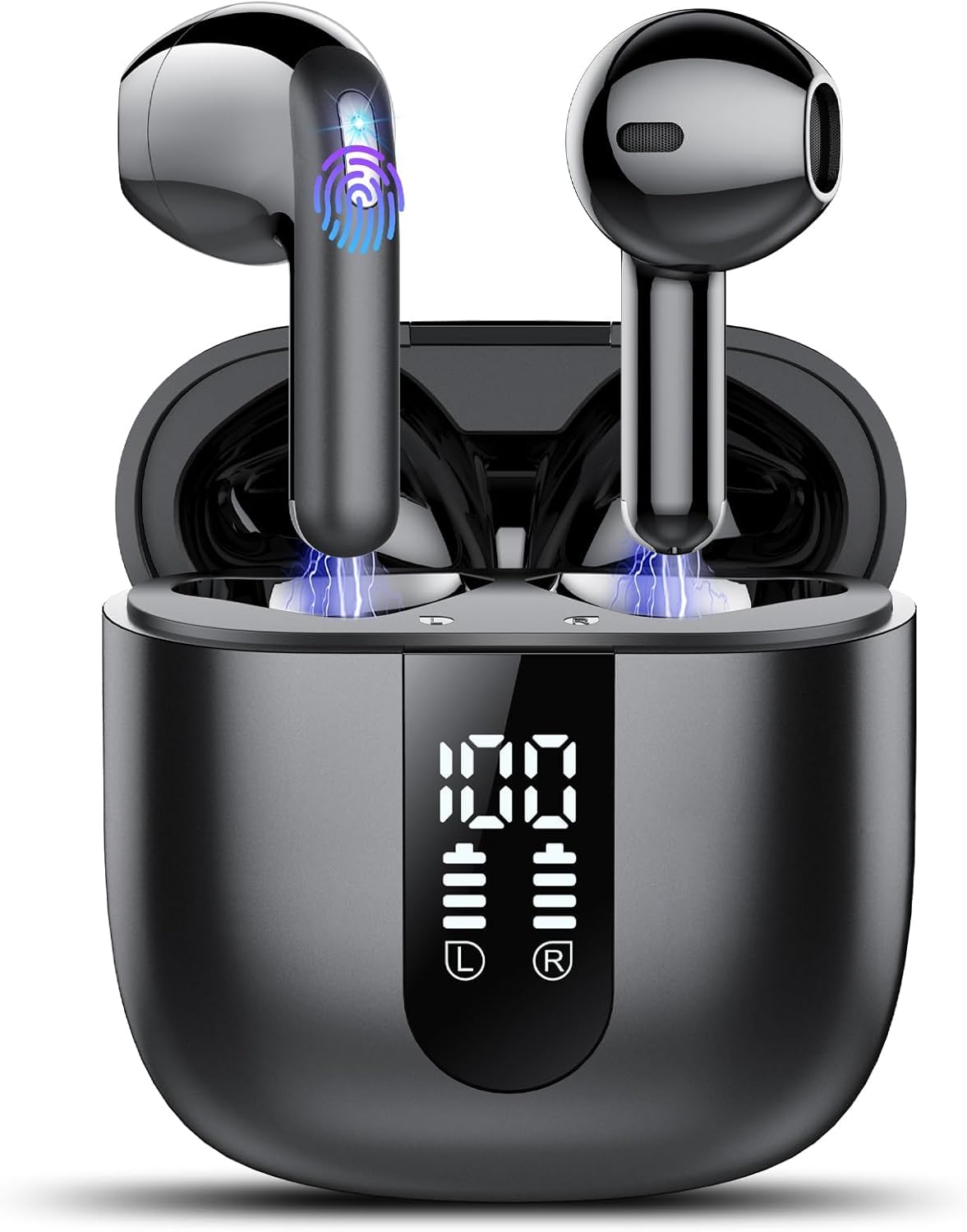 Thumbnail 6 de Antirumore Cuffie Bluetooth 5.4 con Touch Screen Multifunzione, ANC/ENC, 50 Ore, 5 modalità EQ, IPX7