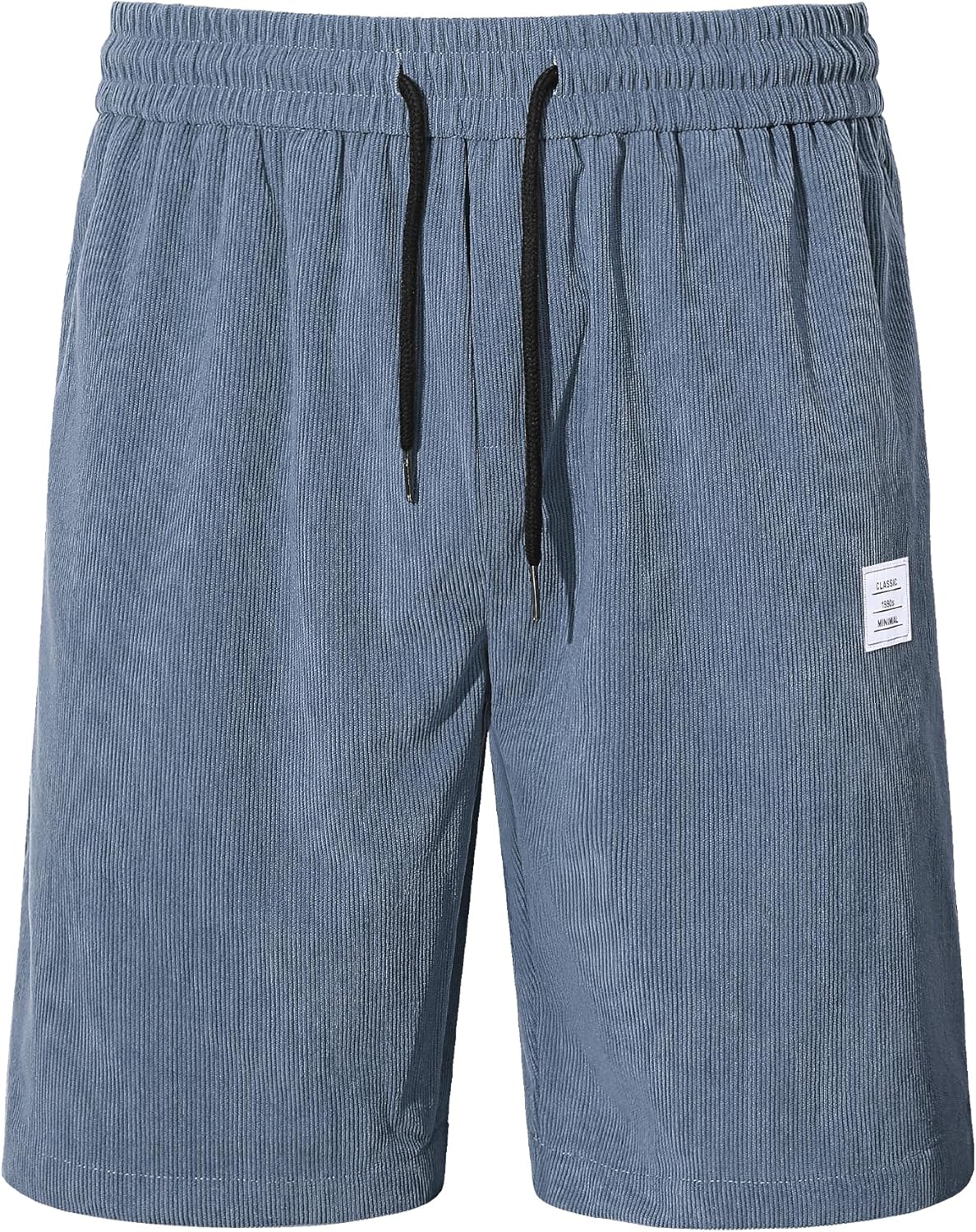 Detalle de TARAINYA Corduroy Kurze Hosen Herren – Baumwolle 65% / Polyester 35% mit Kordelzug