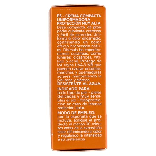 Detalle de Rilastil Sun System Fondotinta Compatto Beige SPF50+ | Coprente e Cremoso, 10 g