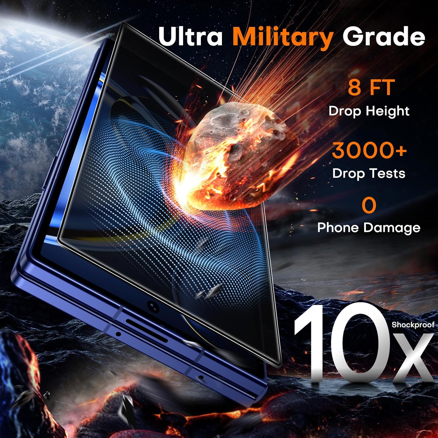 Thumbnail 4 de TOCOL 2-Pack Privacy Screen Protector for Samsung Galaxy Z Fold 7 (25° Anti-Spy) – 9H+ Tempered Glass