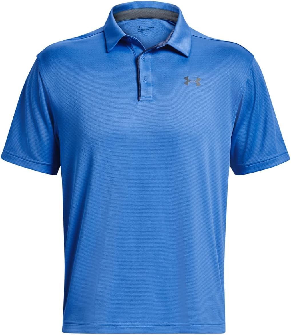 Detalle de Under Armour Men Tech Polo: Lightweight, Breathable Comfort for Golf and Everyday Wear
