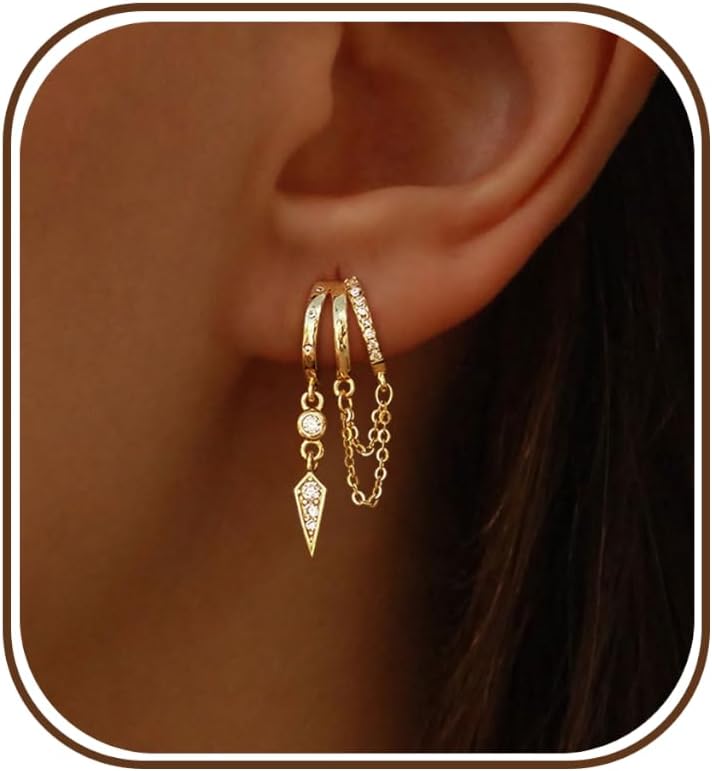 Detalle de SELSHE Dangle Earrings in Brass