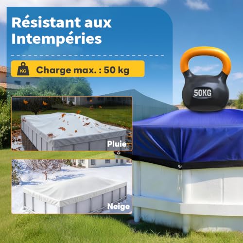 Thumbnail 4 de Biigdan Flotteur Hivernage Piscine 120 x 240 cm — Coussin hivernage robuste pour piscine hors sol