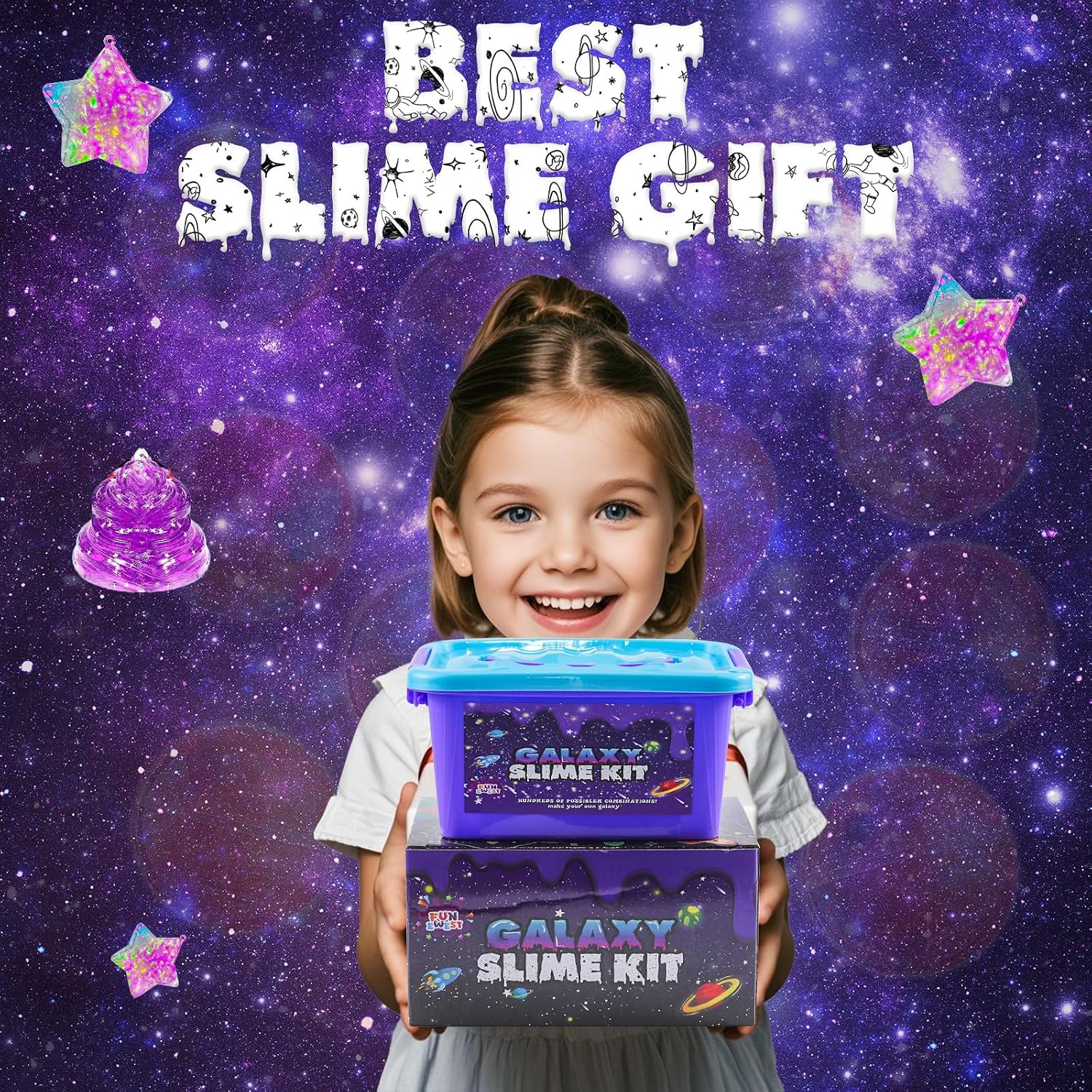 Thumbnail 5 de Funewest Mini Galaxy Slime Kit for Kids 🎨