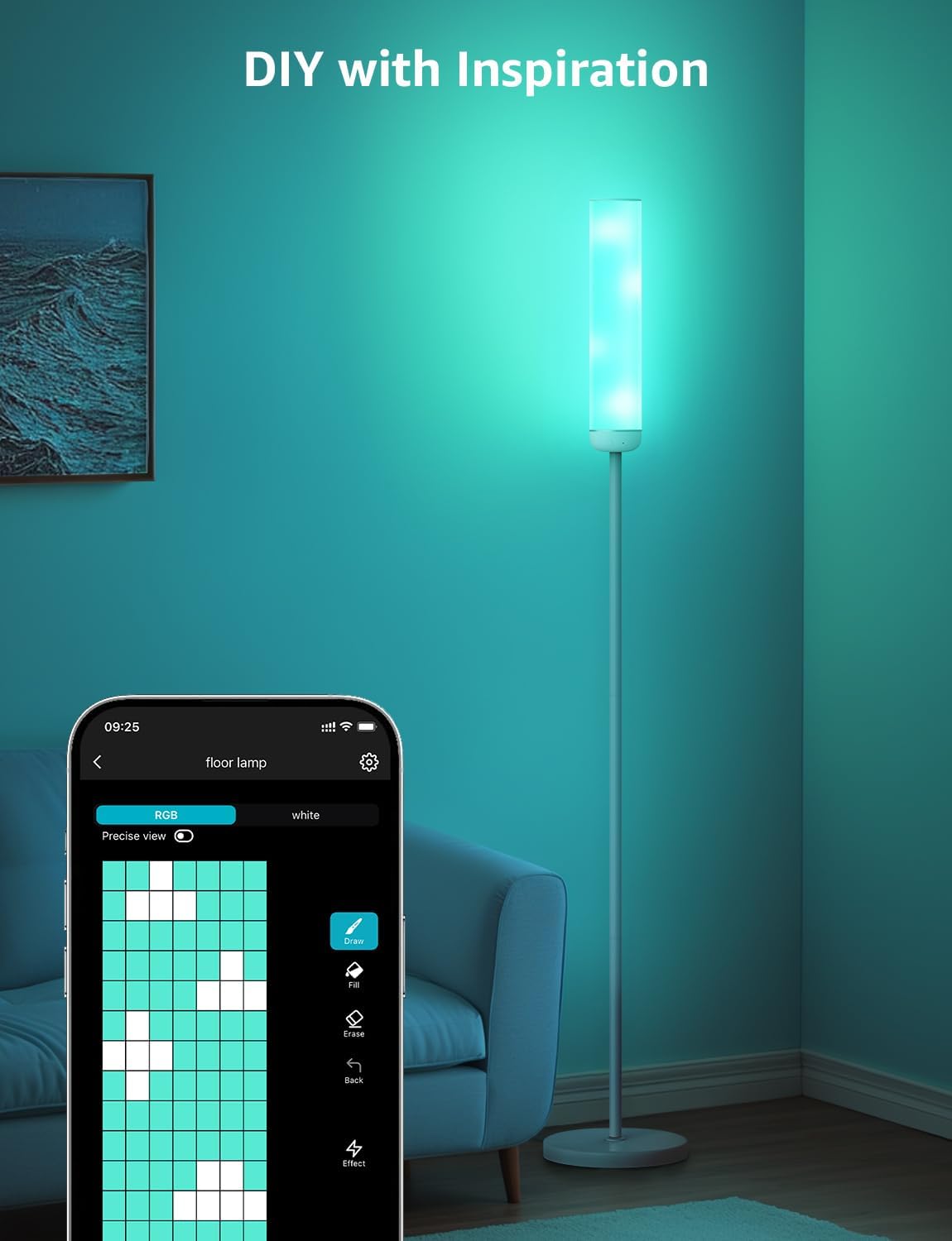 Thumbnail 5 de Lepro O1 AI Floor Lamp — Smart Corner Lamp with Music Sync and AI Lighting Designer