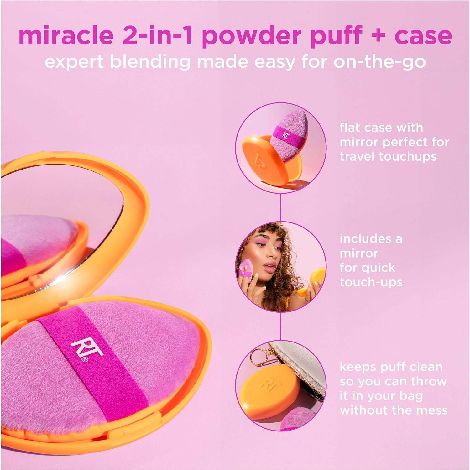 Detalle 2 de Real Techniques Miracle Puff 2-in-1 per cipria