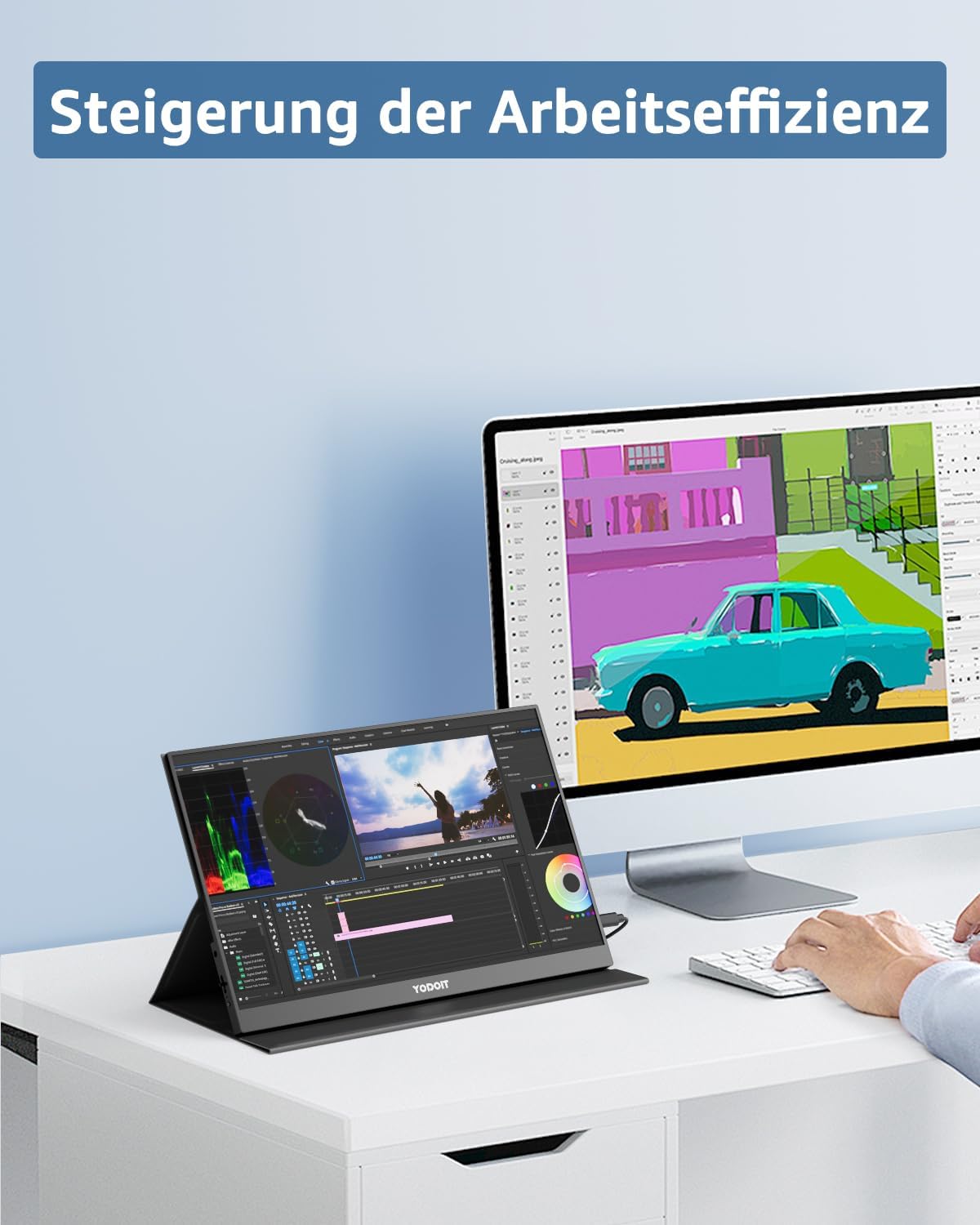 Detalle 1 de Portable Monitor 17,3 Zoll FHD IPS