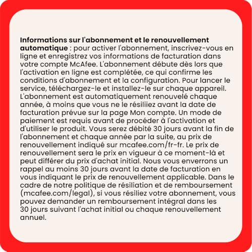 Thumbnail 6 de McAfee Total Protection 5 Appareils 2026 — Antivirus, VPN et sécurité numérique (1 an, renouvellement automatique)
