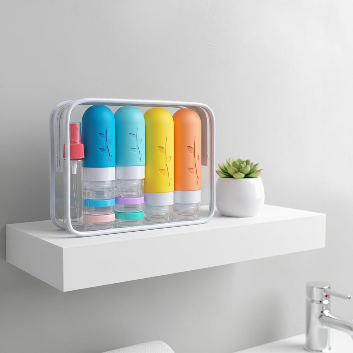 Detalle de DEPOZA Travel Toiletry Set 16-Piece