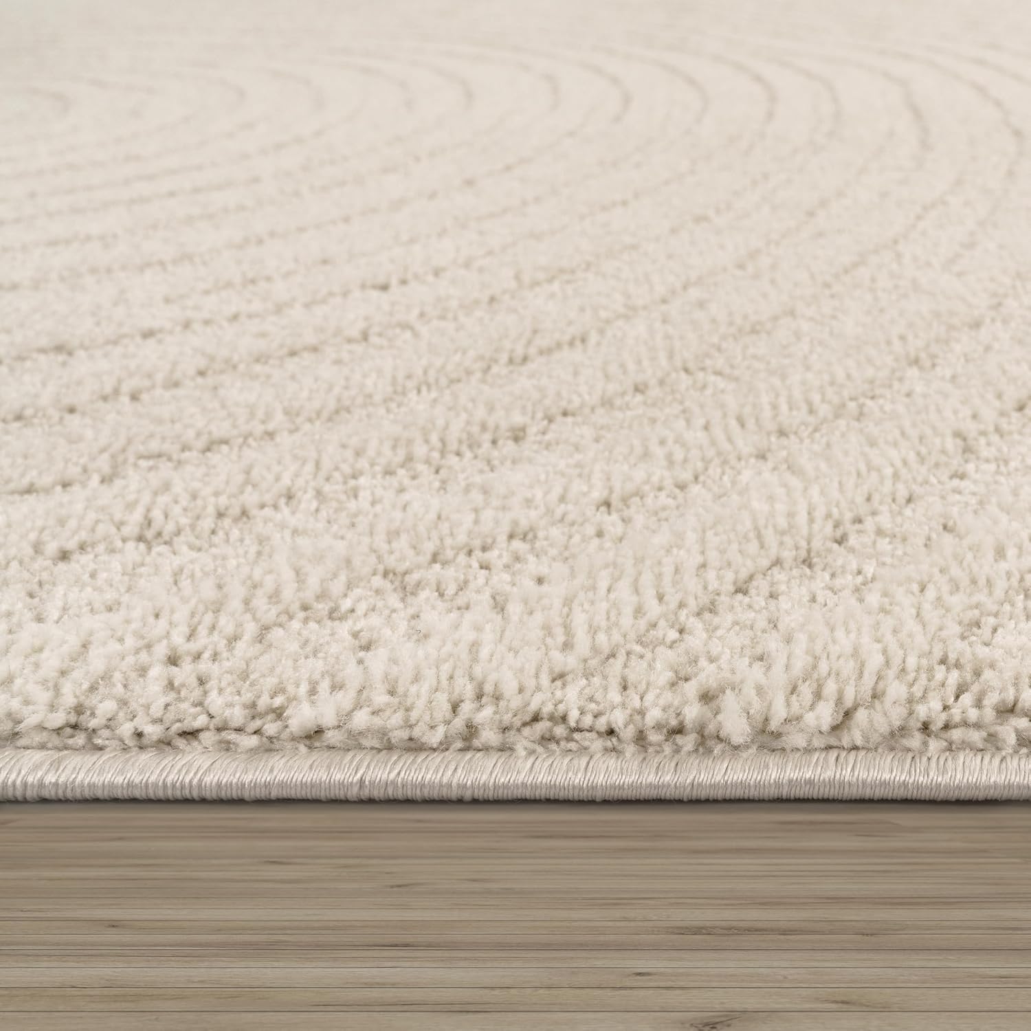 Detalle 2 de Paco Home Tapis de Salon Moderne 80x150 Crème