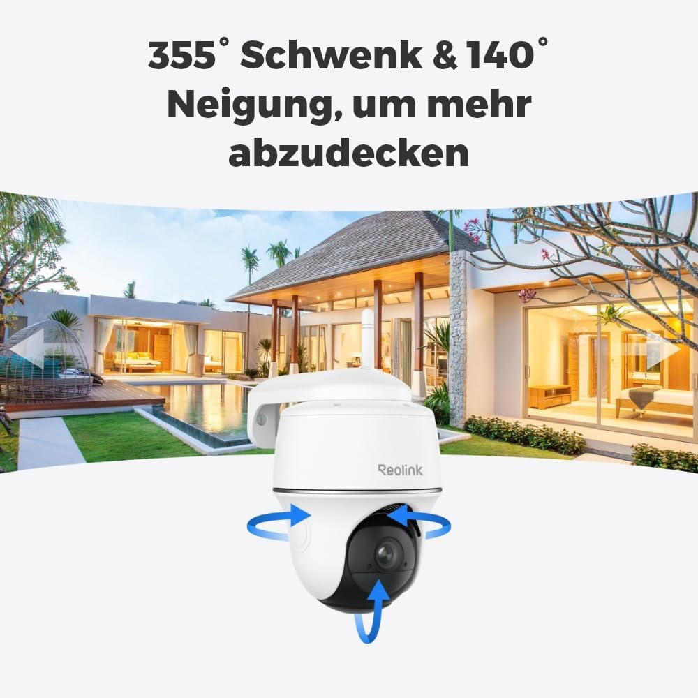 Detalle de Reolink Argus PT Lite 3MP Akku-Außenkamera