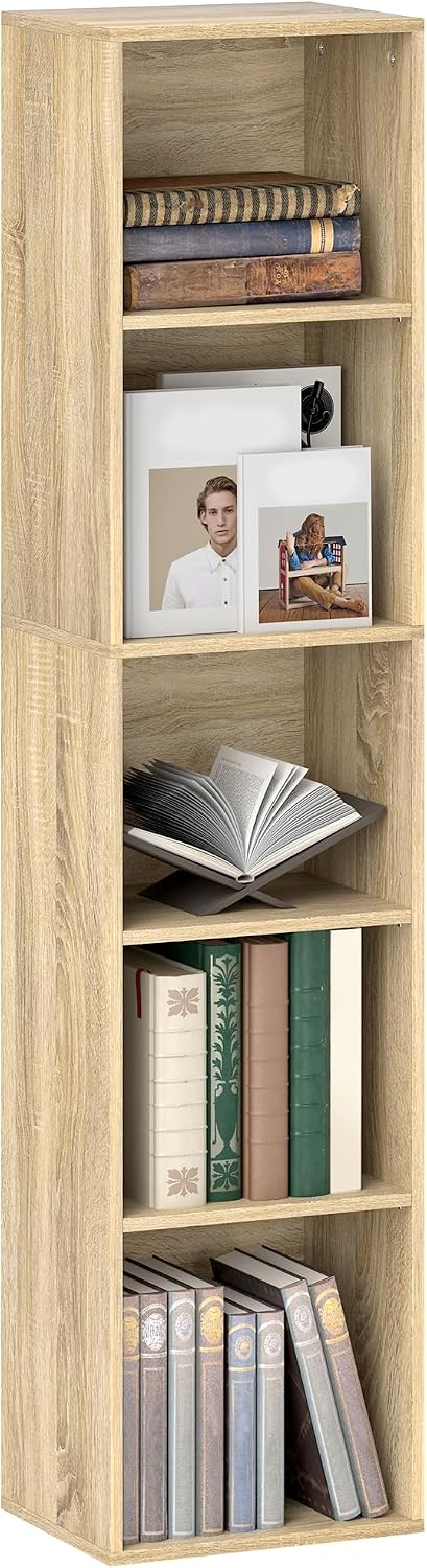 HOMCOM Bibliothèque 5 niveaux 133,5 cm