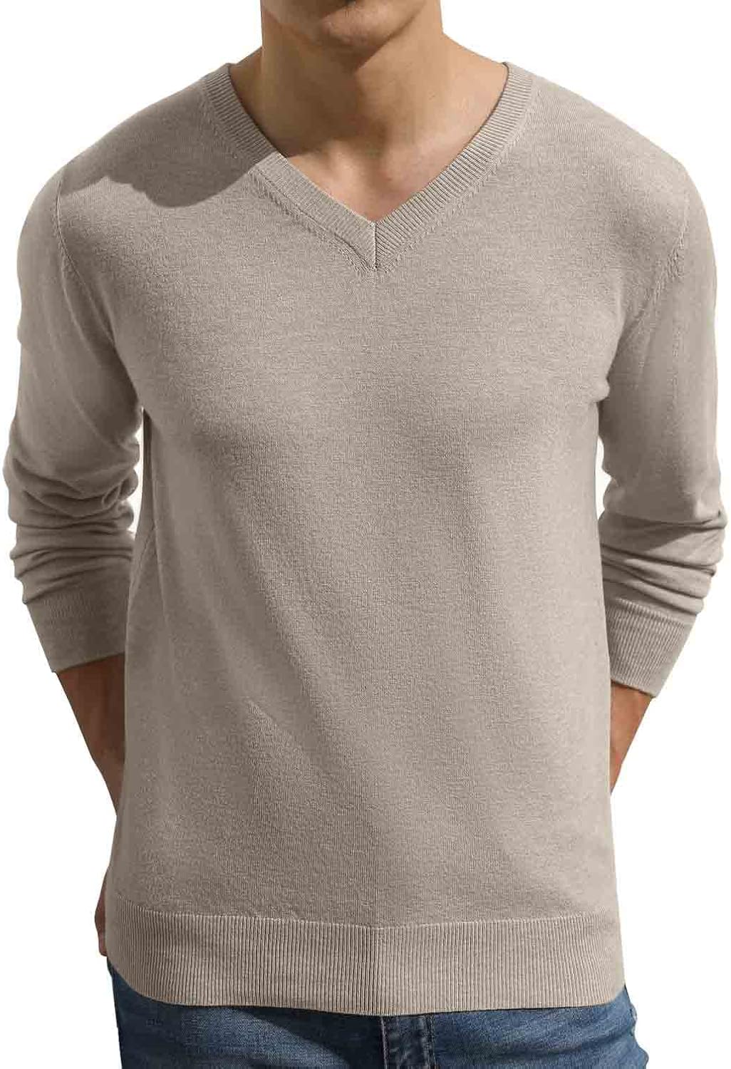 Detalle 2 de Sailwind men’s V-neck knit pullover with soft ribbed cuffs and hem