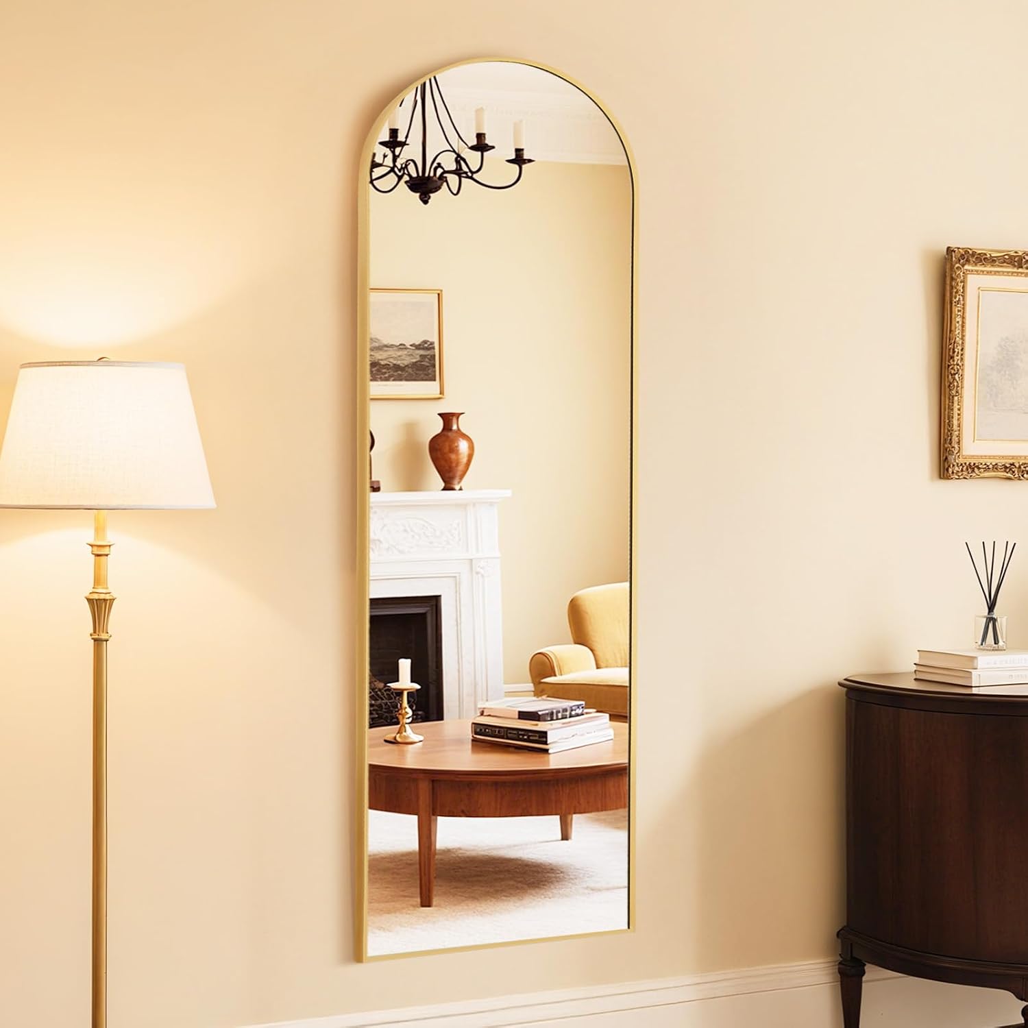 Thumbnail 6 de DUMOS Arched Full-Length Mirror, 59 x 16 Inch