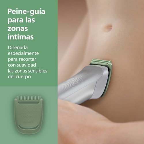 Detalle 2 de Philips Recortadora todo en uno de 10 en 1 Serie 5000 (MG5918/15) – Afeita y recorta rostro, cabeza y cuerpo