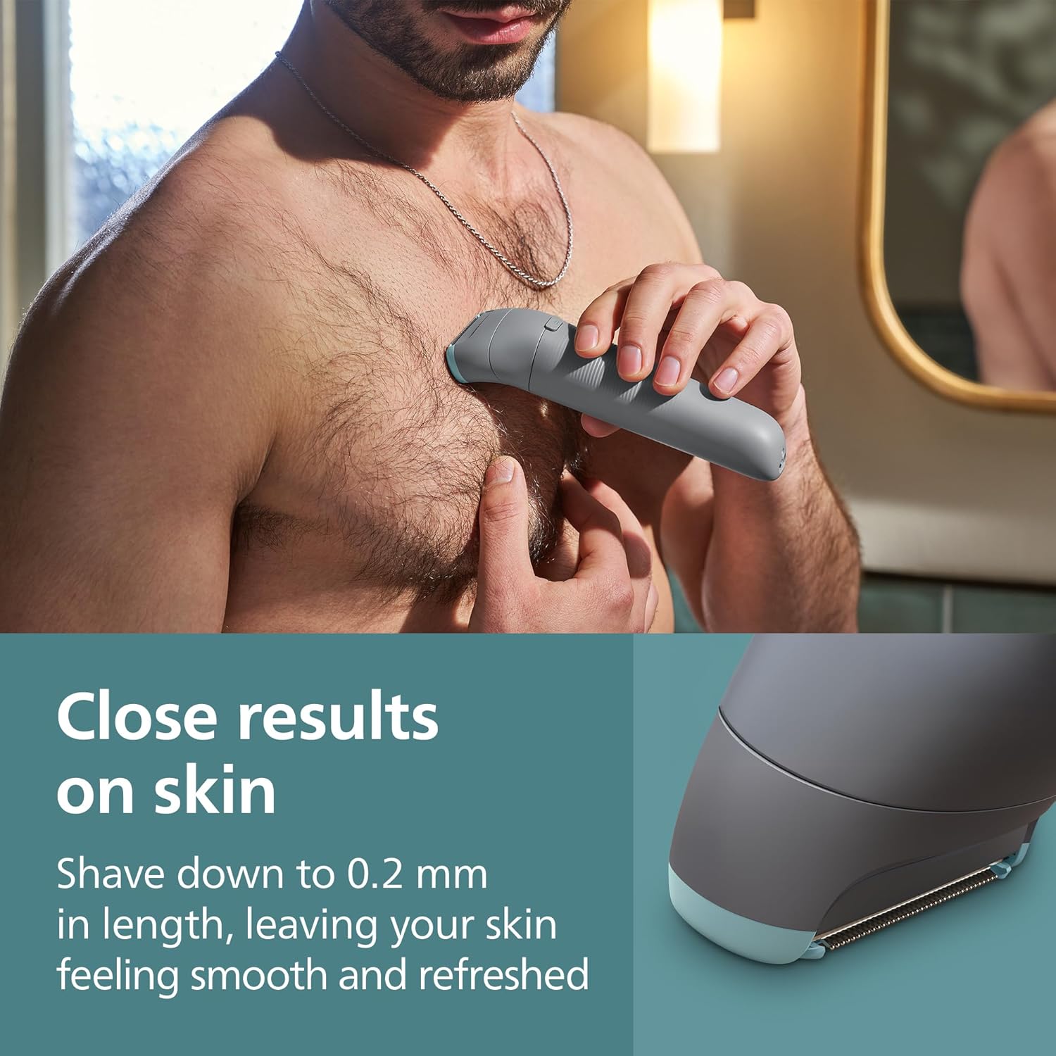 Thumbnail 4 de Philips BodyGroomer 3000 Series BG3480/15 men’s trimmer with Triple Protect shave system
