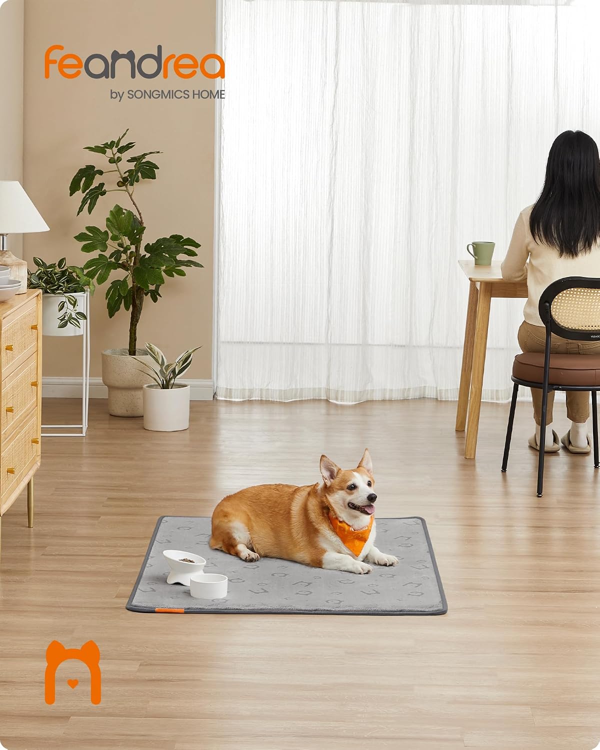 Detalle 2 de Feandrea Reusable Dog Training Pads 122 x 91 cm