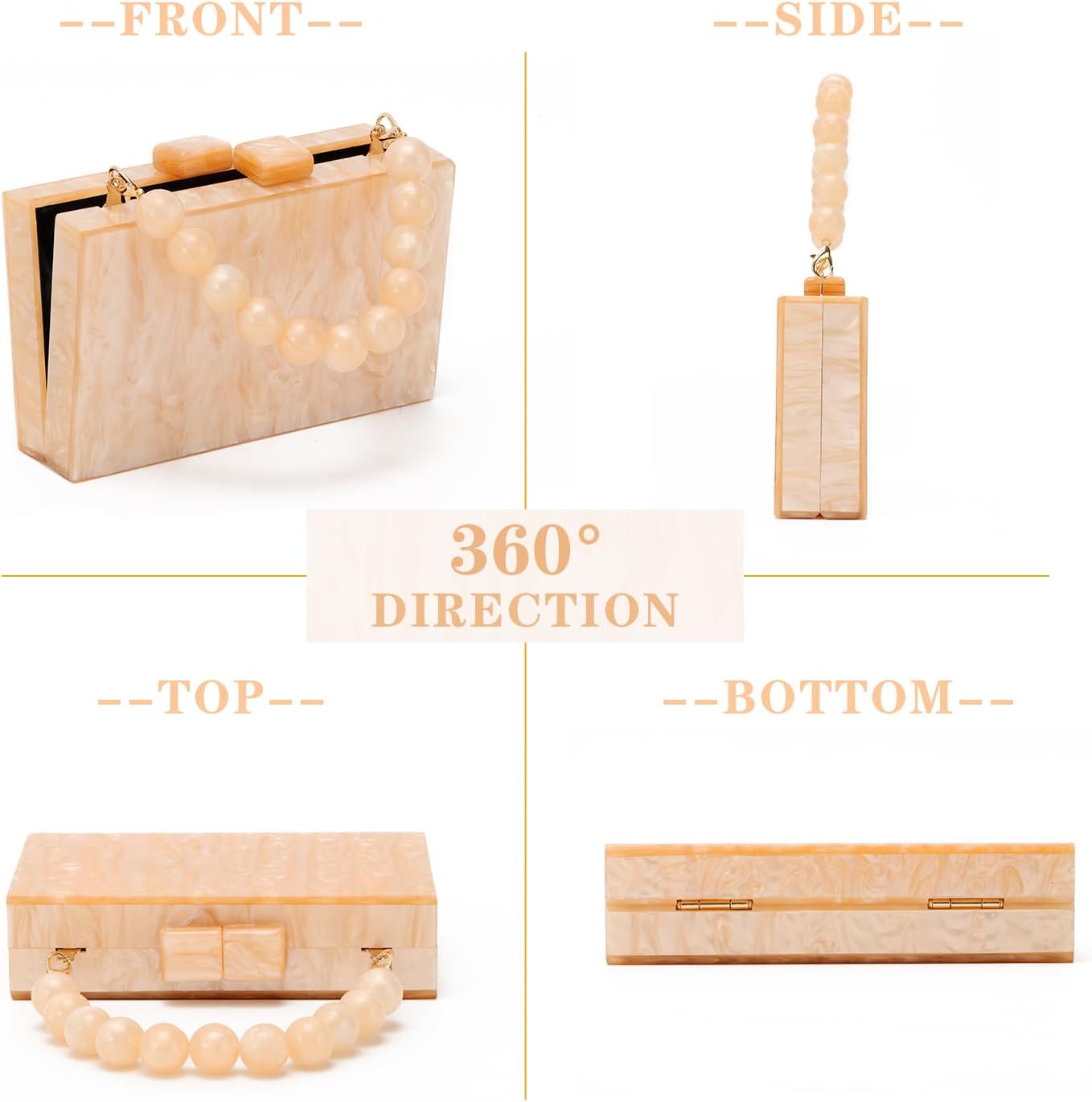 Thumbnail 3 de EVEOUT Clutch acrílico Night elegante 17,5 cm