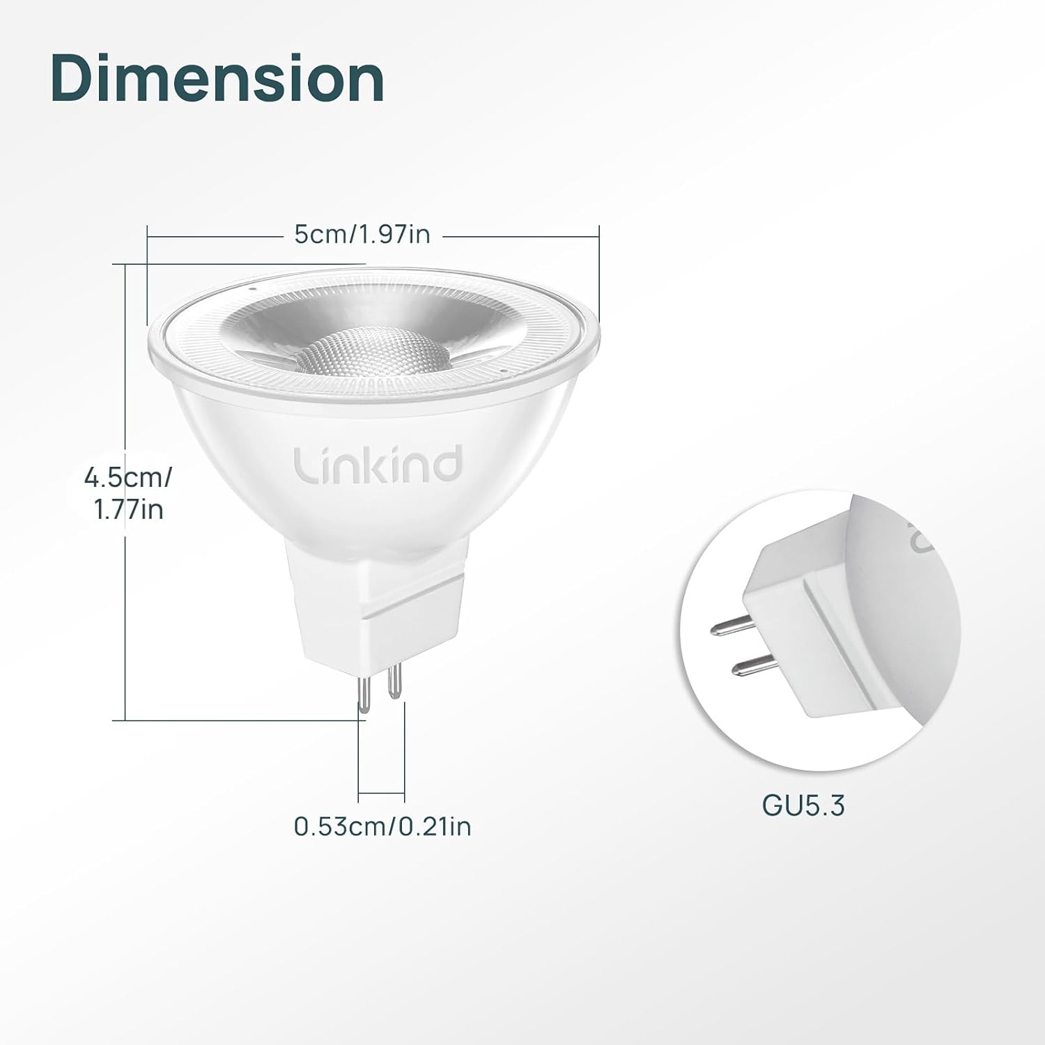 Thumbnail 7 de Linkind Bombilla LED GU5.3 MR16 12V, 36° Blanco frío, Pack de 5